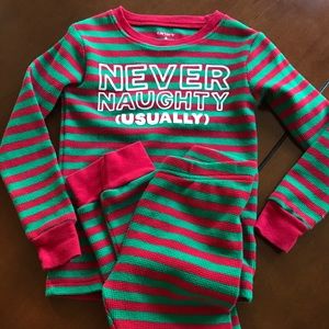 Carters 4T Christmas Pajamas Like New unisex